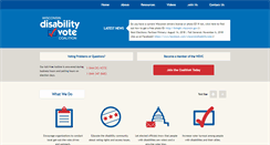 Desktop Screenshot of disabilityvote.org